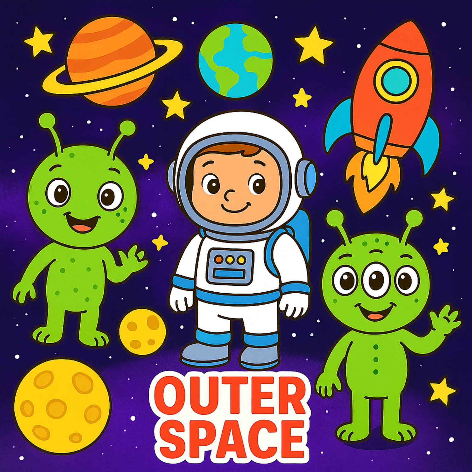 OUTER SPACE - Blast off to the stars with cosmic creativity!