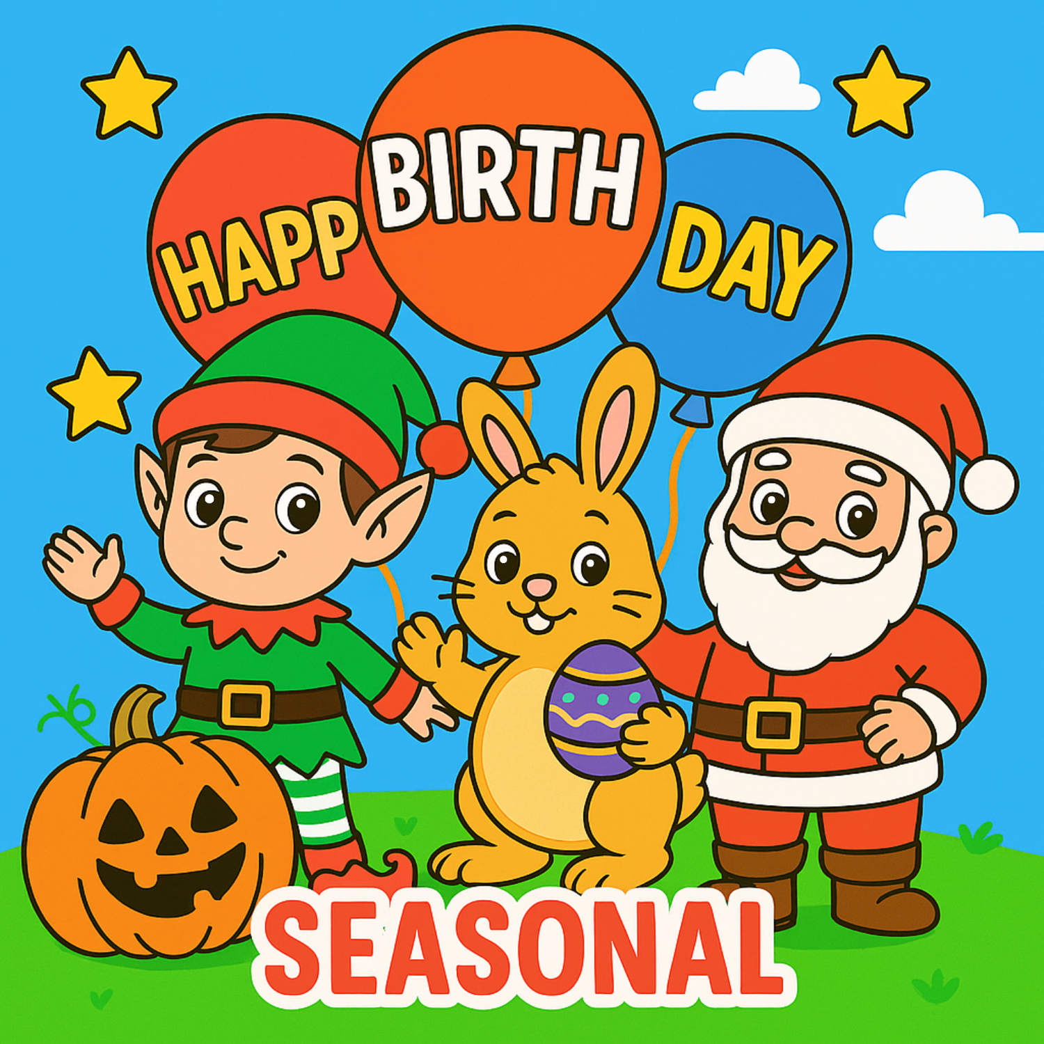 SEASONAL - Birthdays, holidays, and happy days to colour and wear!