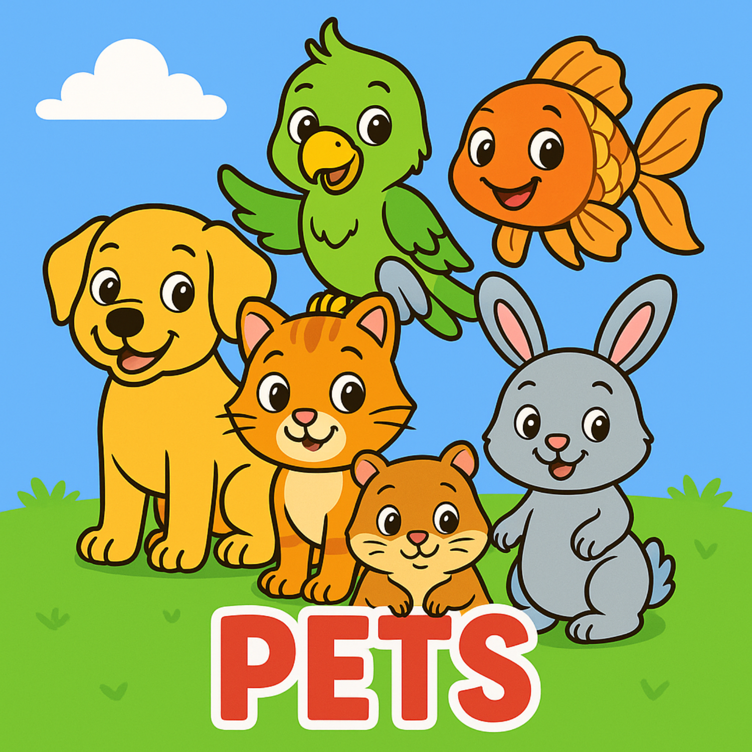PETS - Cute companions — colour your furry, feathery, and fishy friends!